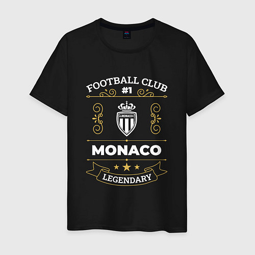 Мужская футболка Monaco - FC 1 / Черный – фото 1