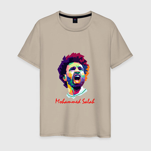 Мужская футболка Salah - Салах / Миндальный – фото 1