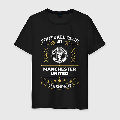 Мужская футболка Manchester United FC 1 / Черный – фото 1