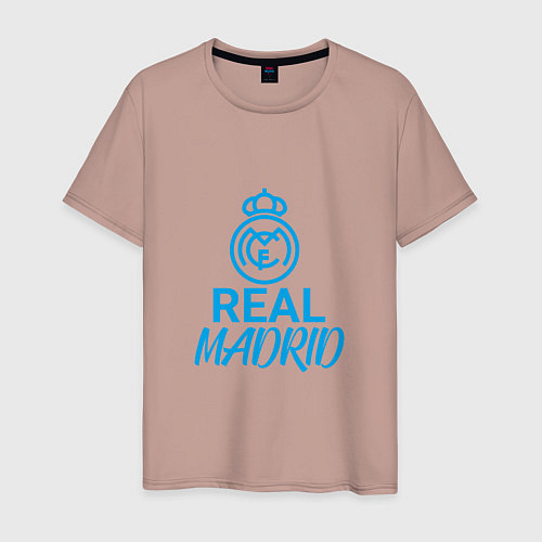 Мужская футболка Real Madrid Football / Пыльно-розовый – фото 1