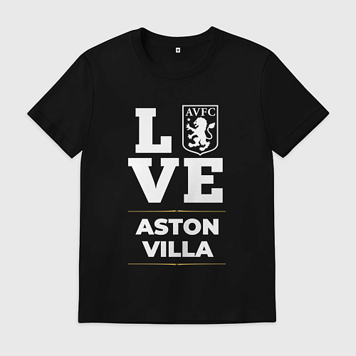 Мужская футболка Aston Villa Love Classic / Черный – фото 1