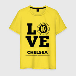 Футболка хлопковая мужская Chelsea Love Классика, цвет: желтый