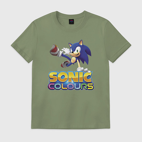 Мужская футболка Sonic Colours Hedgehog Video game / Авокадо – фото 1