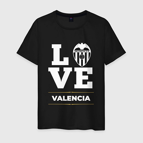 Мужская футболка Valencia Love Classic / Черный – фото 1