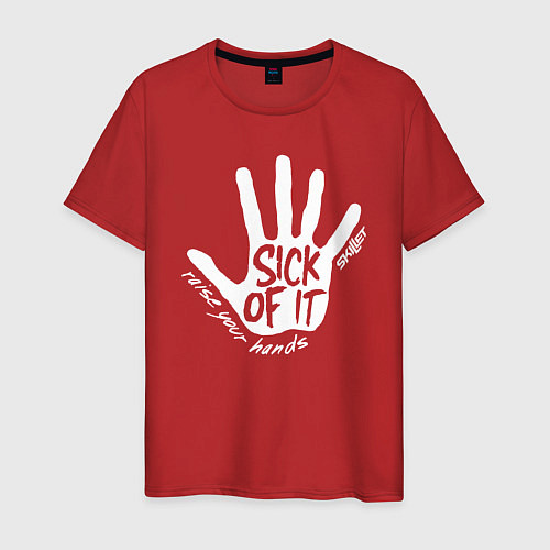 Мужская футболка Skillet rock / Красный – фото 1