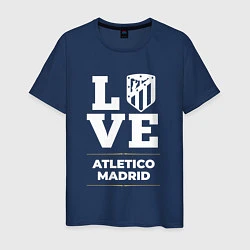 Футболка хлопковая мужская Atletico Madrid Love Classic, цвет: тёмно-синий