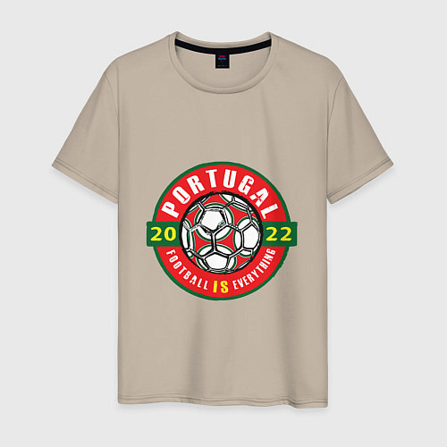 Мужская футболка Portugal 2022 / Миндальный – фото 1