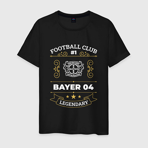 Мужская футболка Bayer 04 FC 1 / Черный – фото 1