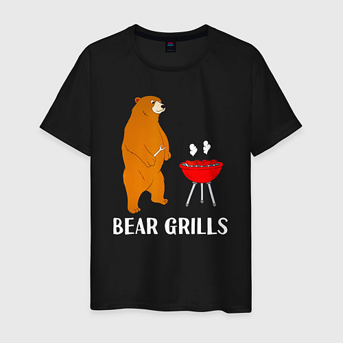 Мужская футболка Bear Grills Беар Гриллс / Черный – фото 1