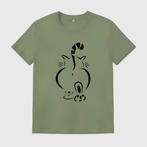 Мужская футболка Очень-очень важный кот / Авокадо – фото 1