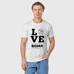 Футболка хлопковая мужская Roma Love Классика, цвет: белый — фото 2