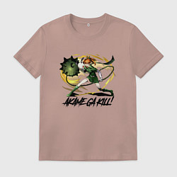 Футболка хлопковая мужская Сэрю Юбикитас, цвет: пыльно-розовый