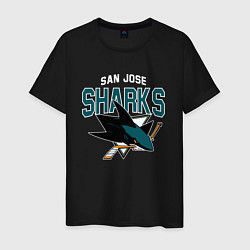 Футболка хлопковая мужская SAN JOSE SHARKS NHL, цвет: черный