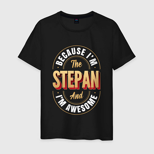 Мужская футболка Stepan Классный / Черный – фото 1