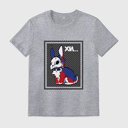 Футболка хлопковая мужская Кролик Альт, цвет: меланж