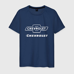 Футболка хлопковая мужская CHEVROLET Chevrolet, цвет: тёмно-синий