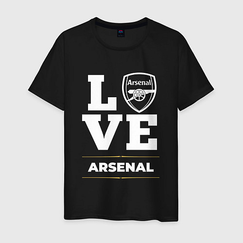 Мужская футболка Arsenal Love Classic / Черный – фото 1