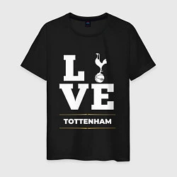 Футболка хлопковая мужская Tottenham Love Classic, цвет: черный