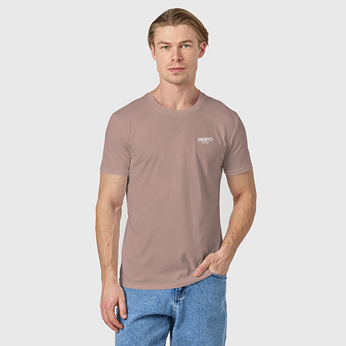 Мужская футболка METRO EXODUS СПИНА / Пыльно-розовый – фото 3