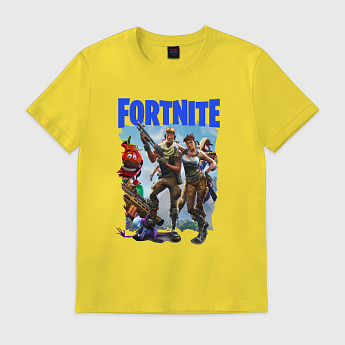 Мужская футболка FORTNITE ПЕРСОНАЖИ ИГРЫ / Желтый – фото 1