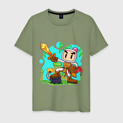 Мужская футболка Bomberman / Авокадо – фото 1