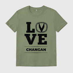 Футболка хлопковая мужская Changan Love Classic, цвет: авокадо
