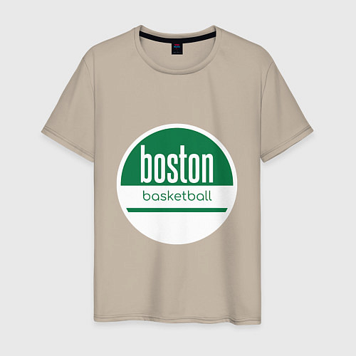 Мужская футболка Boston Basketball / Миндальный – фото 1
