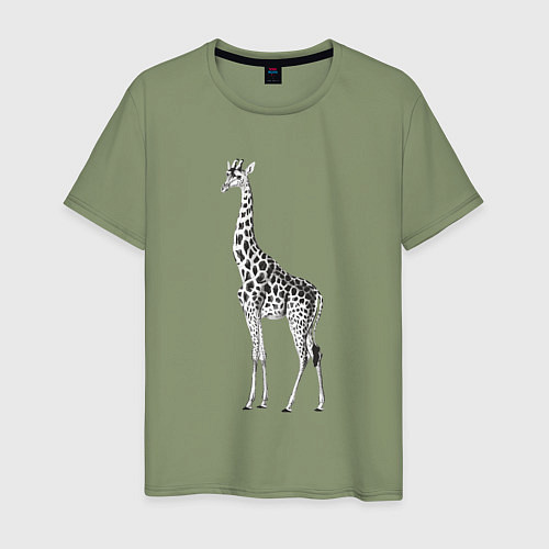 Мужская футболка Грация жирафа / Авокадо – фото 1