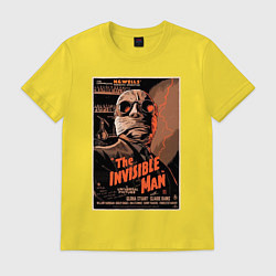 Футболка хлопковая мужская The invisible man, цвет: желтый