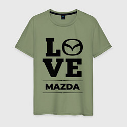 Футболка хлопковая мужская Mazda Love Classic, цвет: авокадо