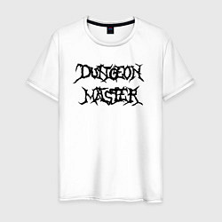 Футболка хлопковая мужская Dungeon Master гачи, цвет: белый