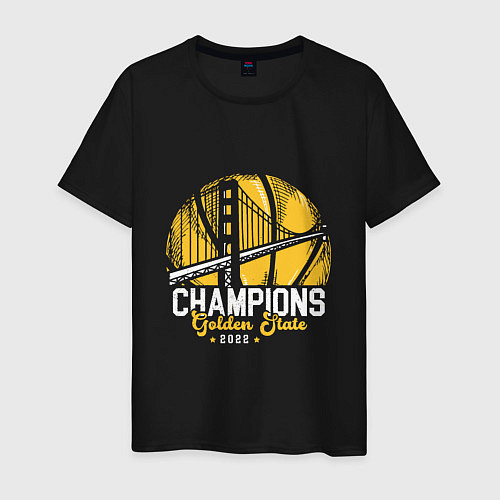 Мужская футболка Golden State - Champs / Черный – фото 1