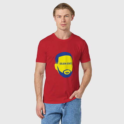 Мужская футболка Curry - Warriors / Красный – фото 3