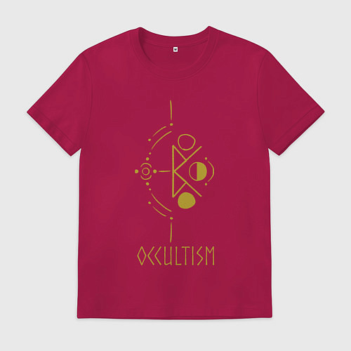 Мужская футболка Руническая вязь - Оккультизм / Маджента – фото 1