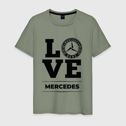 Футболка хлопковая мужская Merсedes Love Classic, цвет: авокадо