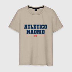 Футболка хлопковая мужская Atletico Madrid FC Classic, цвет: миндальный