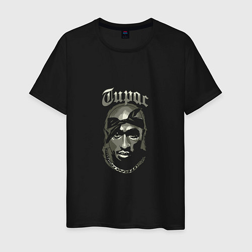 Мужская футболка Tupac Shadow / Черный – фото 1