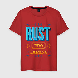 Футболка хлопковая мужская Игра Rust PRO Gaming, цвет: красный