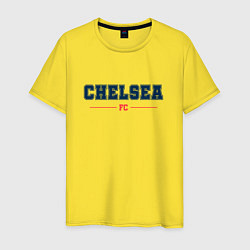 Футболка хлопковая мужская Chelsea FC Classic, цвет: желтый