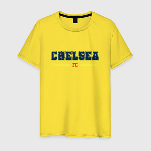 Мужская футболка Chelsea FC Classic / Желтый – фото 1