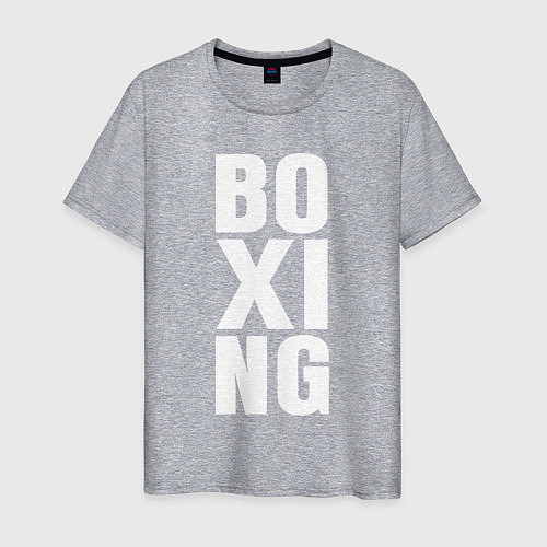 Мужская футболка Boxing classic / Меланж – фото 1