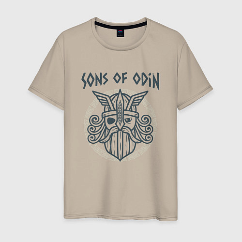 Мужская футболка Sons of Odin / Миндальный – фото 1