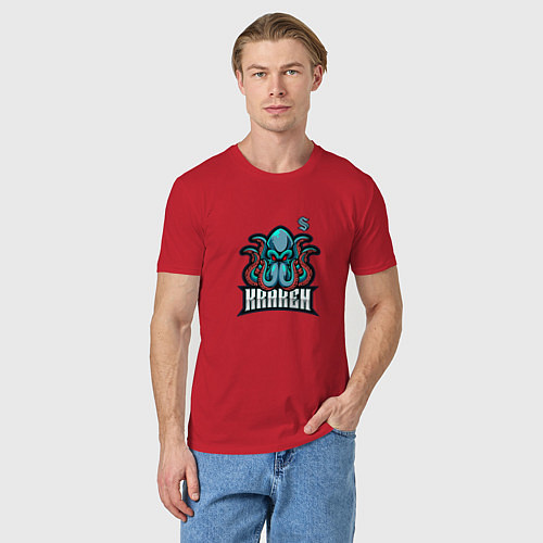 Мужская футболка Сиэтл Кракен НХЛ / Красный – фото 3