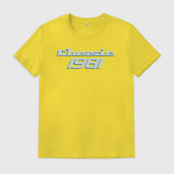Футболка хлопковая мужская Classic 1981, цвет: желтый
