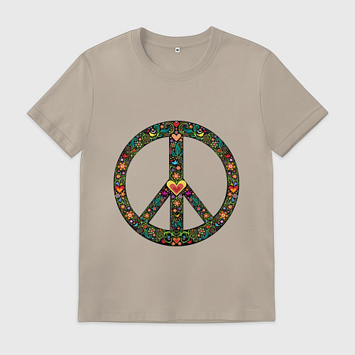 Мужская футболка Pacific symbol / Миндальный – фото 1