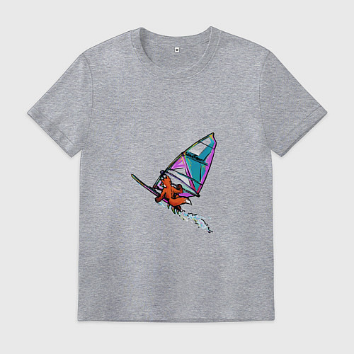 Мужская футболка Windfoxer / Меланж – фото 1