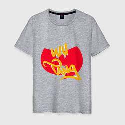 Футболка хлопковая мужская Wu-Tang Red, цвет: меланж