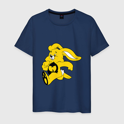 Мужская футболка Wu-Tang Bunny / Тёмно-синий – фото 1