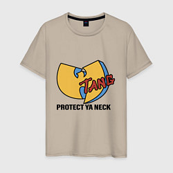 Футболка хлопковая мужская Wu-Tang - Protect Ya Neck, цвет: миндальный