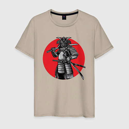 Мужская футболка GHOST OF TSUSHIMA Sucker Punch / Миндальный – фото 1